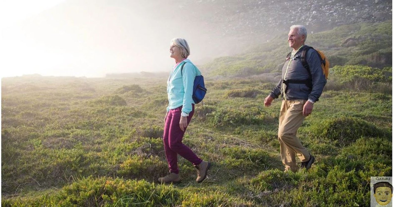 older couple hiking